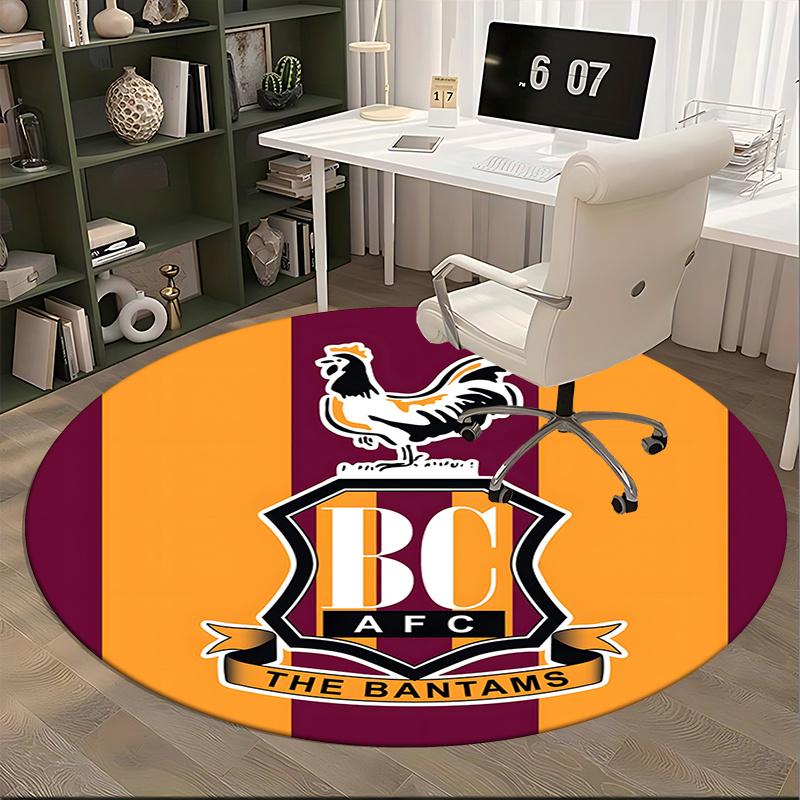 Bantams AFC Chair mat Round Rug-Office carpet, Non-slip, Suitable for Living Rooms, Bedrooms decor.1205013a
