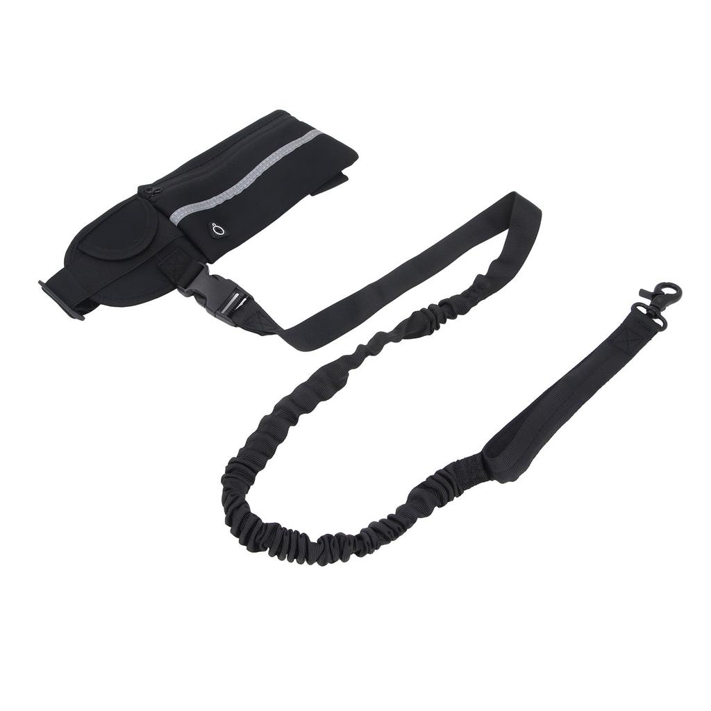 Dog Leash with   Pouch Waist Leash for Dog Walking Training Running Elastic Rope Waist Bag Reflective