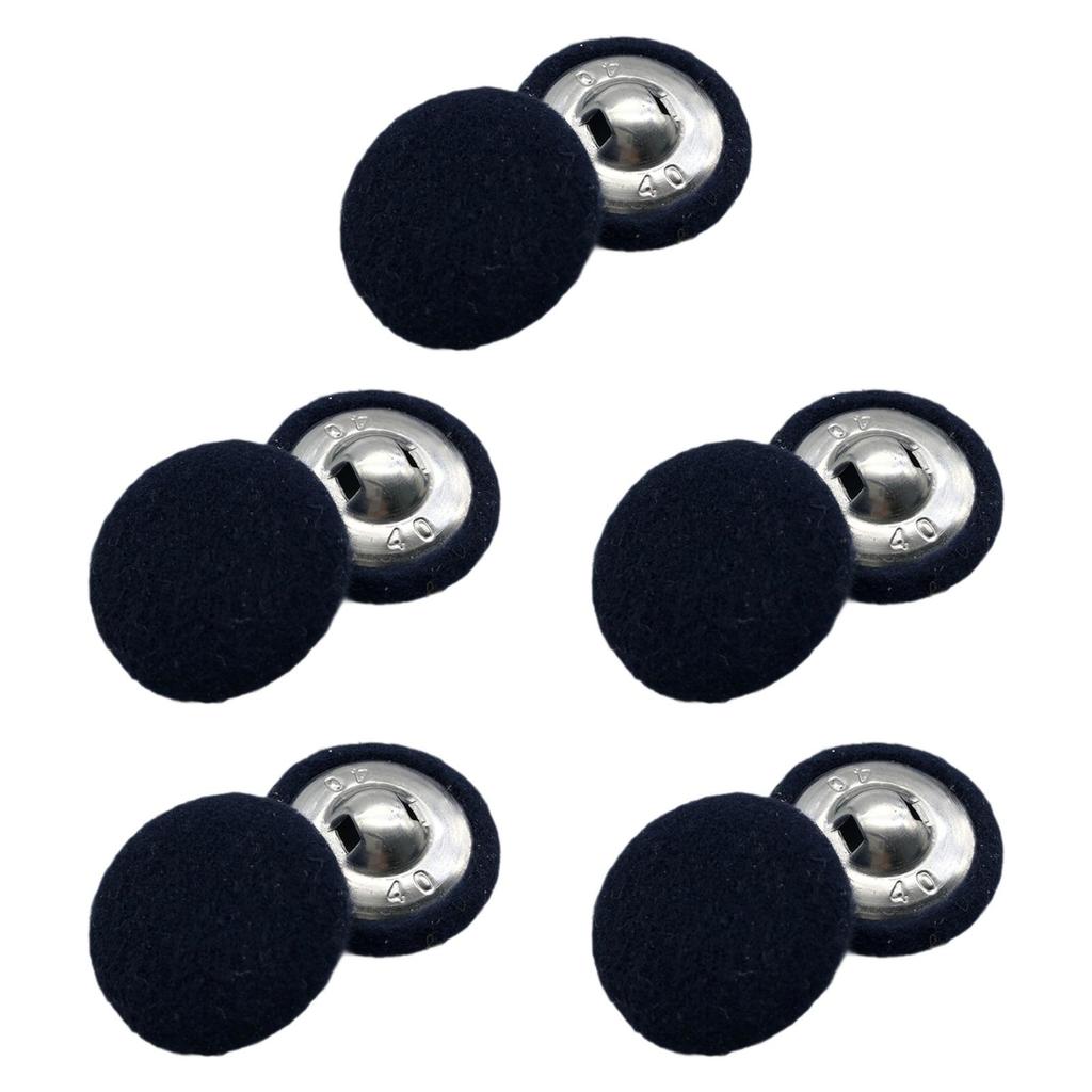 10x Fabric Cloth Covered Buttons 20mm for Jackets Bags Embellishments Coats