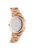 Daniel Wellington Iconic Link 32mm Rose Gold Watch In White