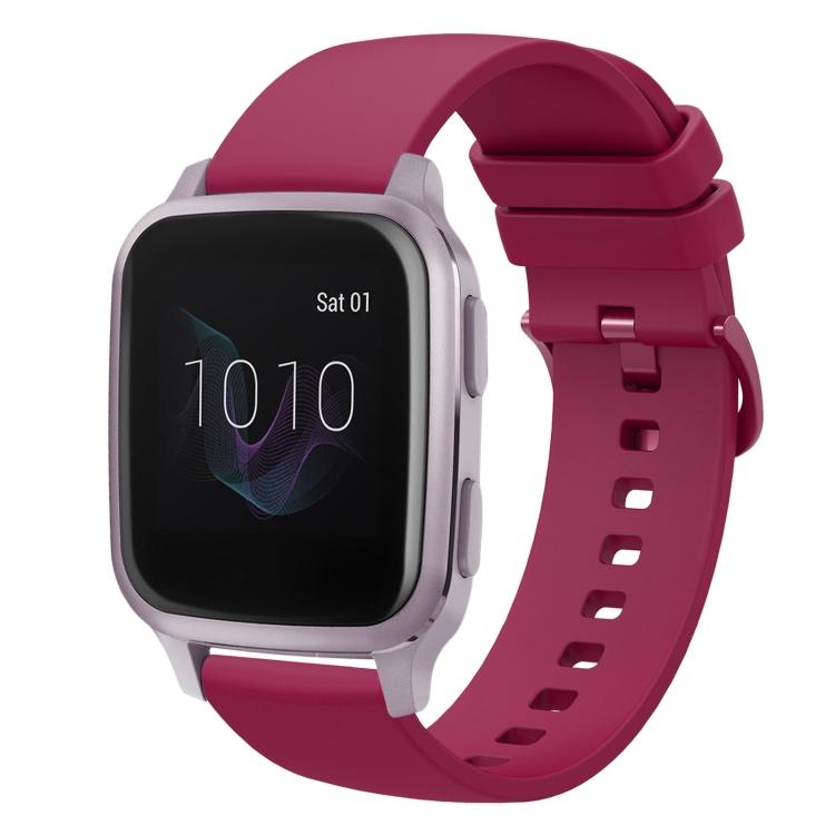 Für Garmin Venu SQ 20mm einfarbiges weiches Silikon-Uhrenarmband