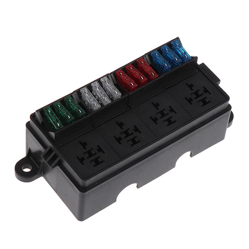 12V Relaiskastenblock 8-fach Atc/Ato Sicherungsblock Universell Wasserdicht Sicherungs- und Relaiskasten-Kit Für Auto Lkw