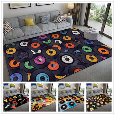 Vinyl Plaat Woonkamer Tapijt Antislip 3D Slaapkamer Badkamer Hal Vloermat Retro CD Salontafel Vloerkleden Keuken Deurmatten