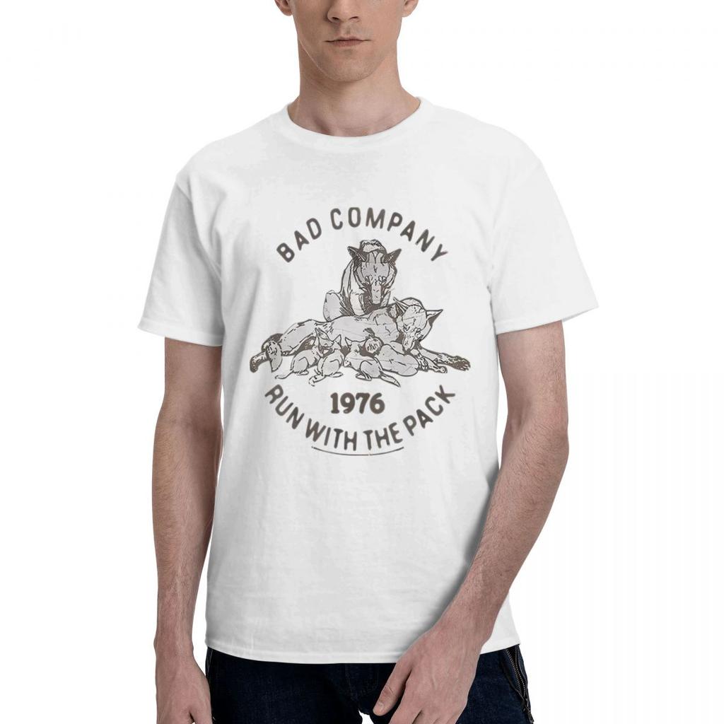 Bad Company Run With The Pack 100 Cotton Casual Breathable Confortable Man Funny Mens TShirts Men Clothes