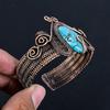 Tibetan Turquoise 999 Copper Wire Wrapped Bangle, Handmade Gemstone Bangle Jewelry, Gifts For Wife Brand New Bangle