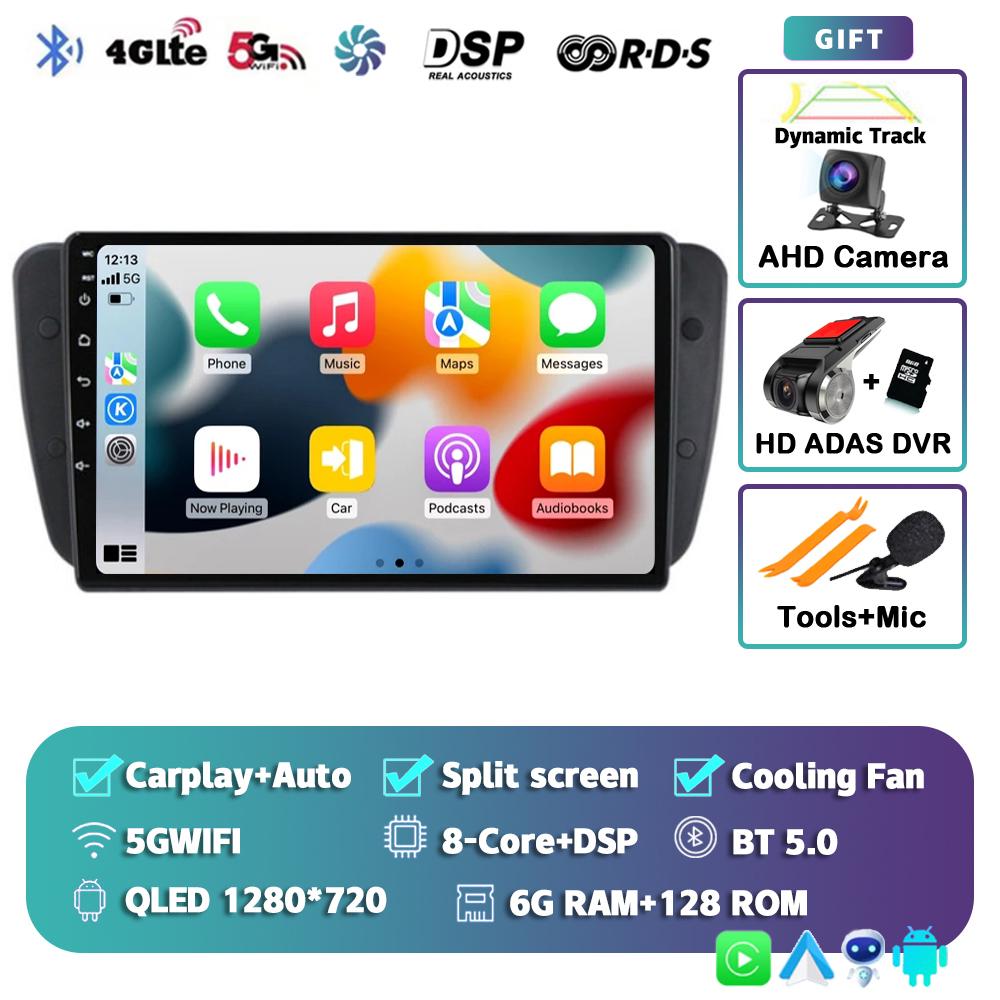 Android 14 Car Radio For Seat Ibiza MK4 6J SportCoupe Ecomotive Cupra 2009 2010 2011 2012 - 2016 Multimedia Video Player Stereo