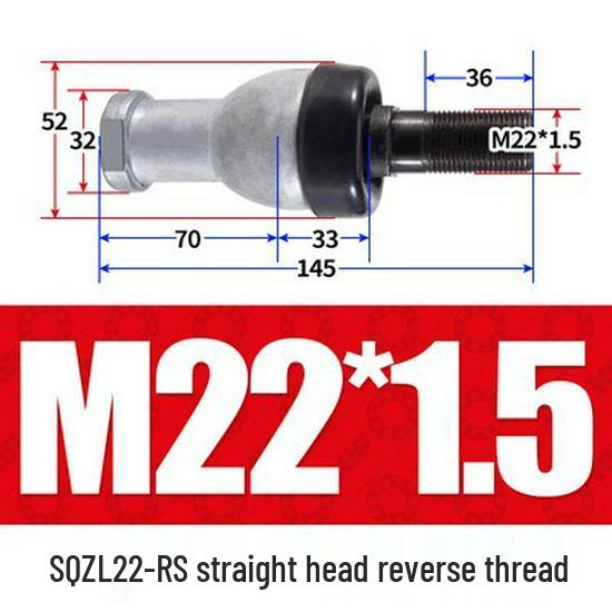 Bent Rod End Joint Bearing with Ball Joint SQ/SQZ5 - Sizes 6 to 22-RS