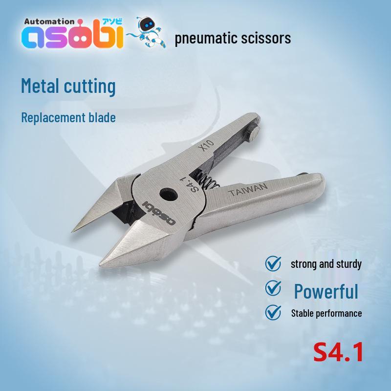 Industrial Pneumatic Scissors S4.1 - Pointed Oblique Blade for Cutting Copper and Iron Wire