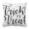 Creative Halloween Happy Letters Digital Printing Short Plush Pillow Covers for Car Sofa Office Cushion Cover Home Goods