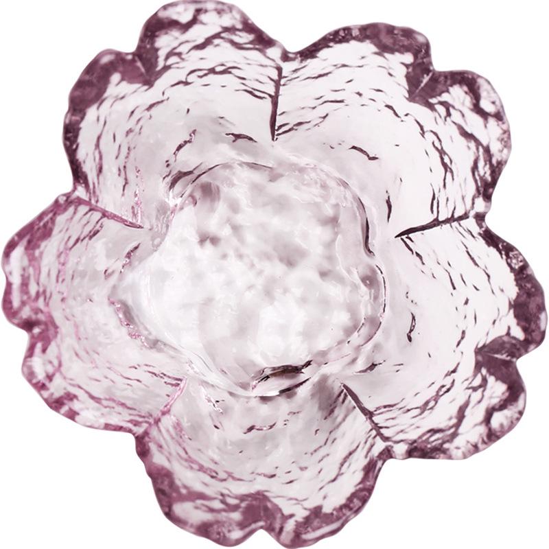 Japanese Hammered Pink Cherry Blossom Bowls and Dishes - Small Plates for Household Seasoning