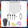 1/2 Adet Akıllı LED Perde Işıkları LED Peri Işıkları Uygulama Kontrollü Müzik Senkronizasyonlu DIY Desenli Su Geçirmez İç Mekan Dış Mekan Parti Dekorasyonu
