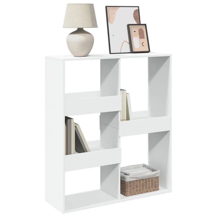 VidaXL Cloison de séparation blanc 100x33x115 cm bois d'ingénierie, séparateur de pièce, cloison de pièce, cloison de 3309546