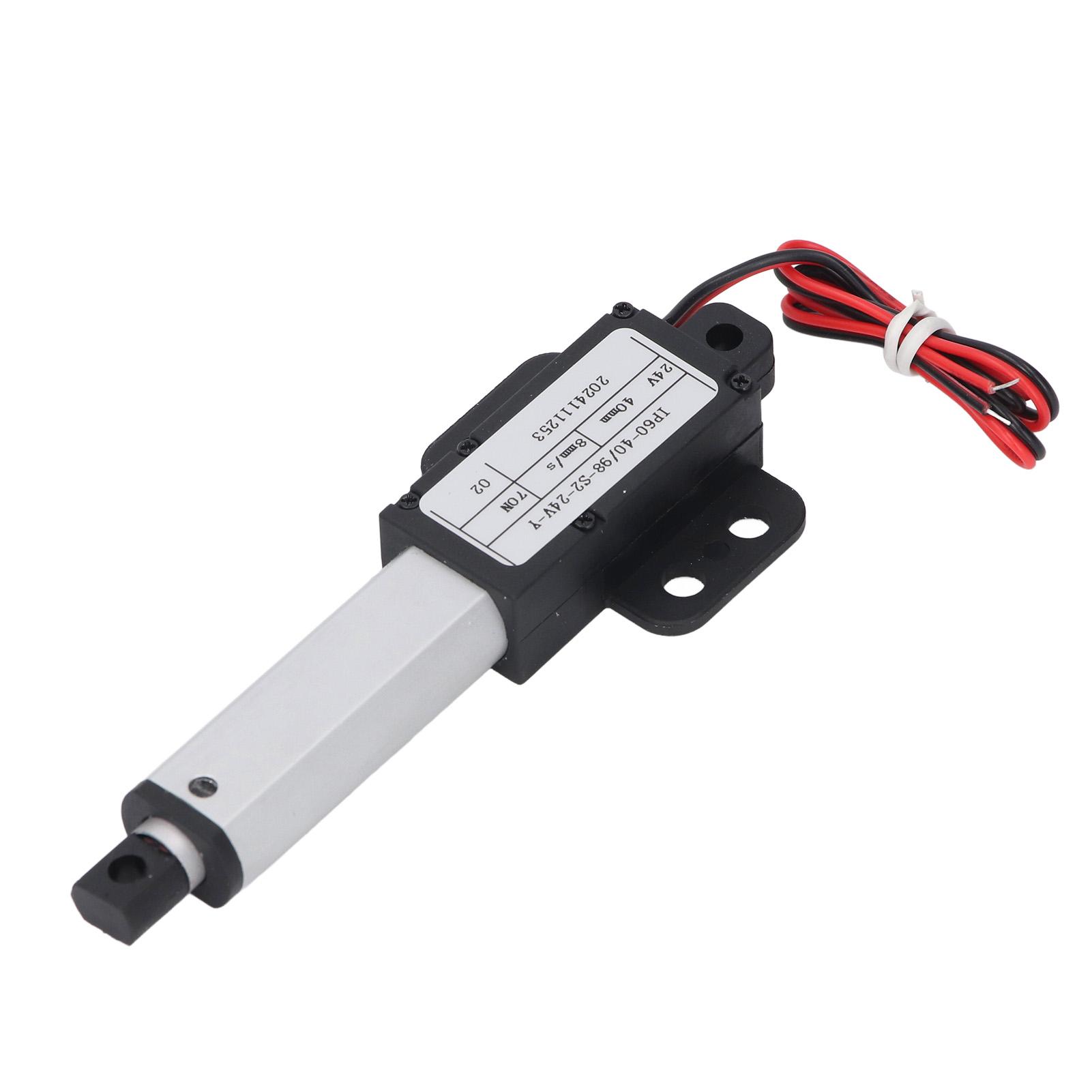 

24V DC Linear Actuator 40mm Stroke 70N Thrust 8mms Small Linear Motion Actuator