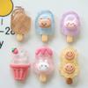 10PCS Cartoon Rabbit Ice Cream Cake Resin Decoration Crafts Cabochon Scrapbooking Fit Phone Decor Embellishments DIY Accessories