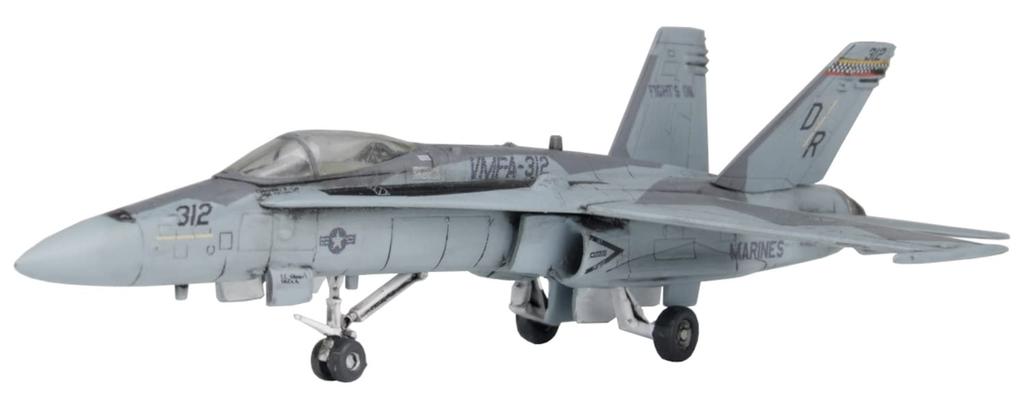 Platz US Marine Corps Hornet Checkerboard 2022 Ferris Camouflage Plastic Model Kit 1/144 F/A-18C VMFA-312 FC-20