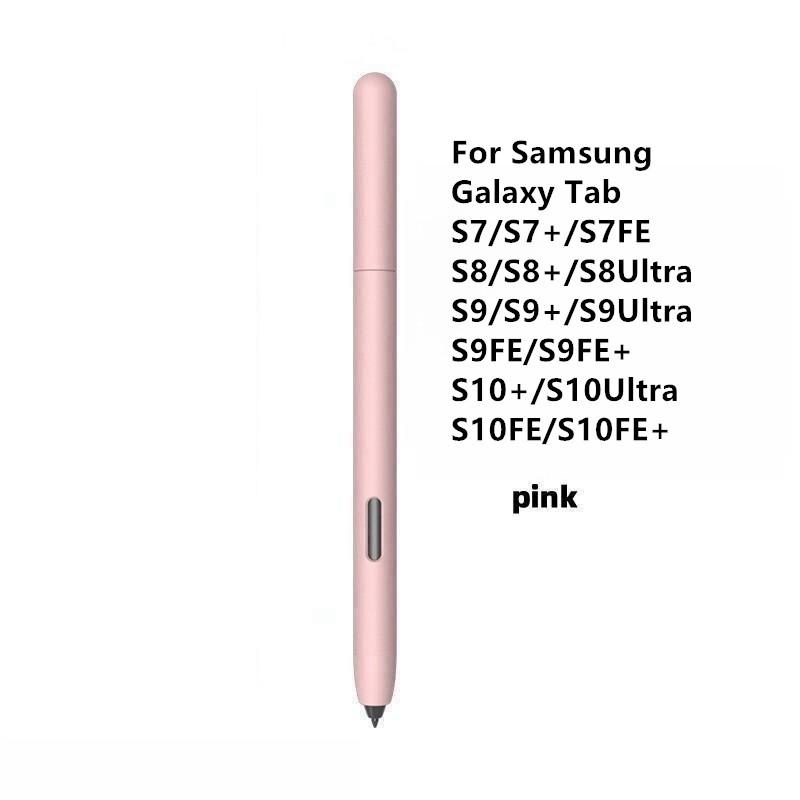 

Стилус для Samsung Galaxy Tab S11 Ultra S10 S9 S8 S7 S6 Lite Планшетний стилус Захисний чохол М який силікон Ударостійкий Нековзкий S7-Pink
