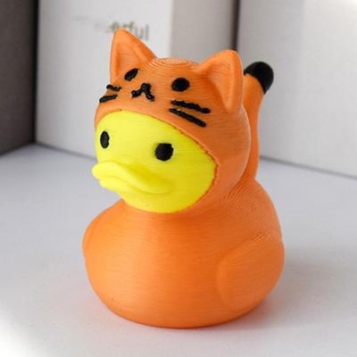 3D Printed Duck Figurine Funny Tiger/Crocodile/Shark Duck Statue Collectible Duck Ornament for Bathroom Home