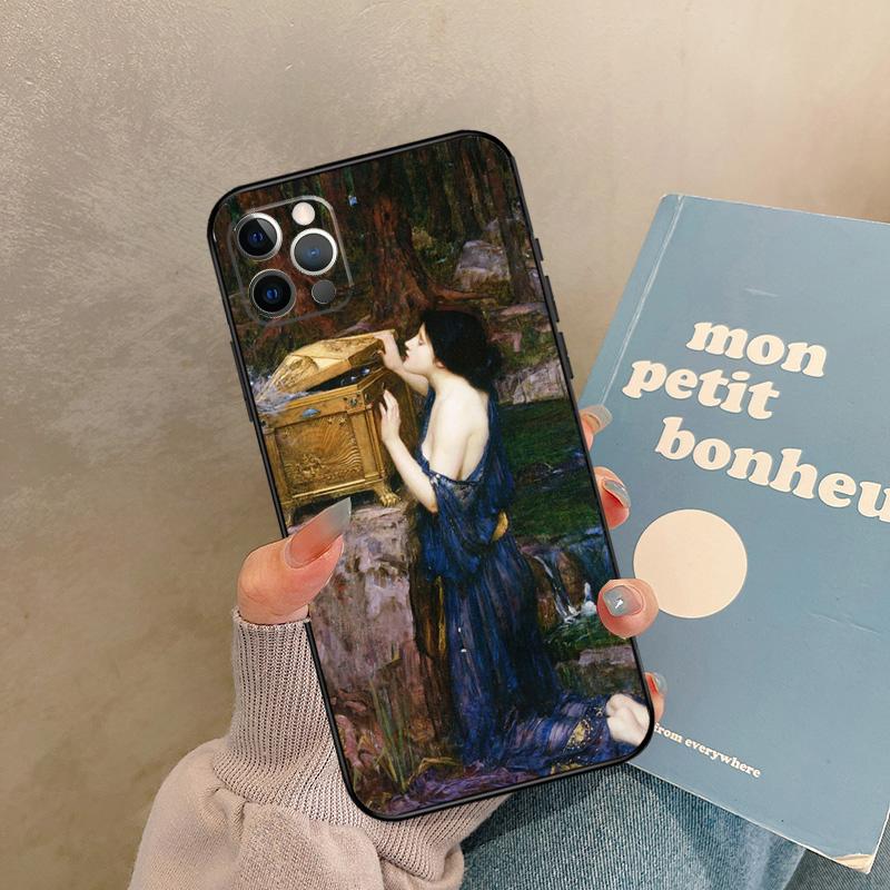 

John William Waterhouse Phone Case For iPhone 13 12 Mini 11 14 15 16 Pro Max X XR XS Plus Bumper Cover iPhone 13