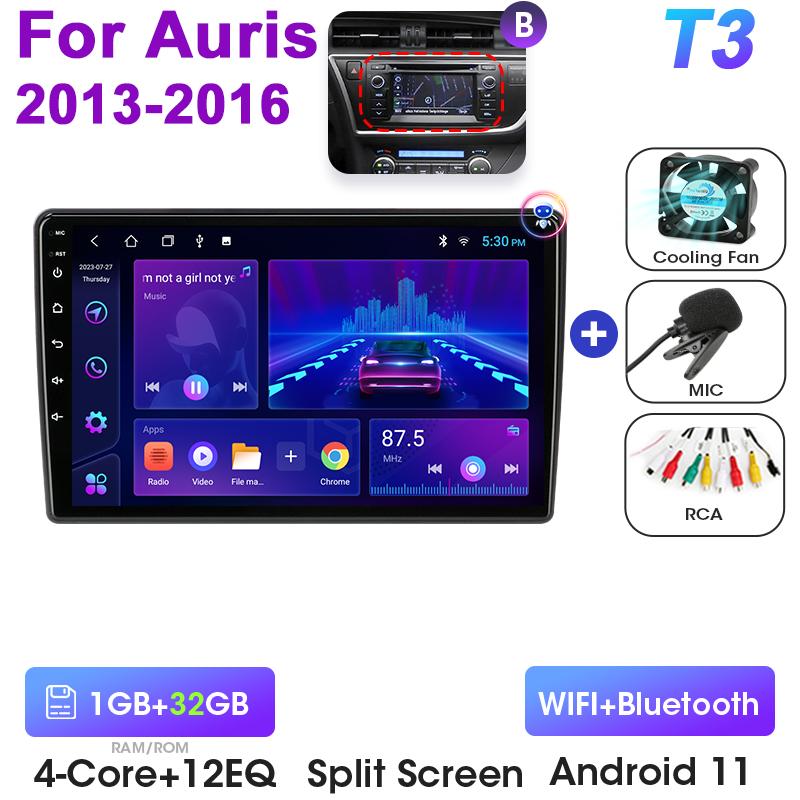 Android 12 Car Radio For Toyota Auris 2013 2014 2015 2016 2017 2018 2 Din GPS Carplay Auto intelligent Systems Smart Autoradio