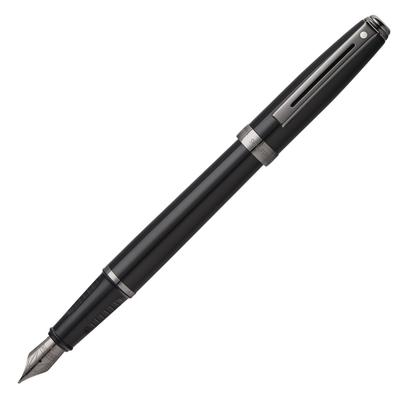 SHEAFFER Prelude Fountain Medium Gloss Black Officially Imported Pen, Nib, Lacquer, N0914450,