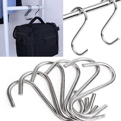 10pcs Hanging Rack Hooks S Shaped Hooks Stellar Stainless Steel Kitchen Hooks
