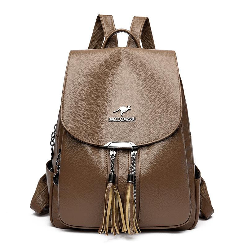 Dual-shoulder Bag - Stylish, Large-capacity Travel Backpack, Casual and Versatile Fringed Backpack