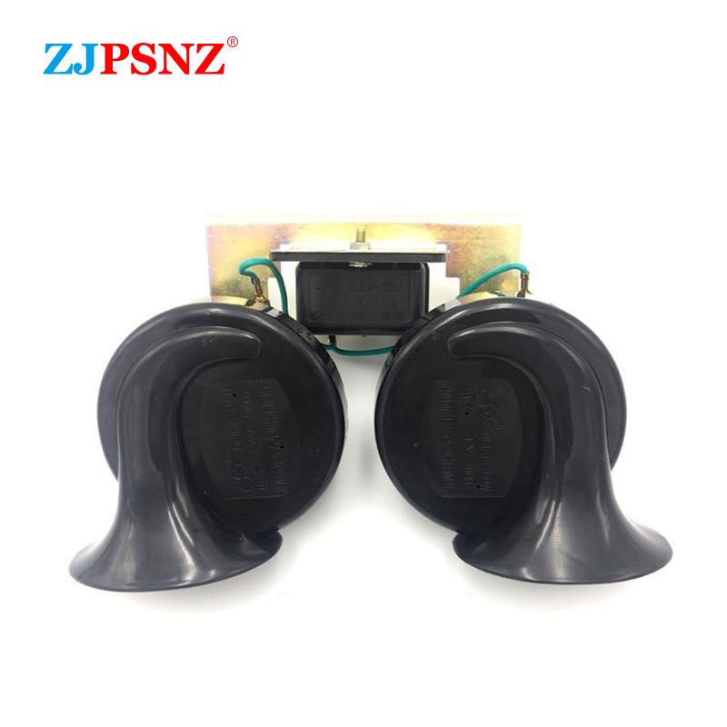 12V 24V Car Snail Horn With Relay Metal Bracket High/Low Dual-Tone Sound Electric Horn Kits Waterproof For Truck Auto Motorcycle