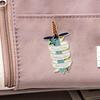 "Fighting Invisible Battles" Interesting Quote Sword Brooch Waist Cinching Decoration Needle Buckle Badge Accessory