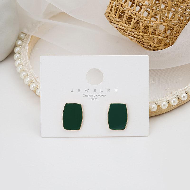 Green Hanging Earrinsg for Women Luxury Crystal Wedding Jewelry Imitation Pearl Drop Earrings new trend boucle oreille