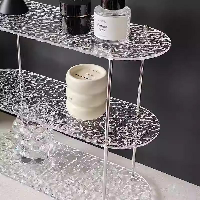 3layer Storage Rack Acrylic Display Stand Countertop Cosmetics Perfume Display Coffee Cup Holder Desktop Storage Decorate