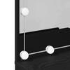 LED Vanity Table Set 2 pcs Black Oak Effect Particleboard