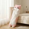 1 Stück 90/110/130 cm Niedliches Katzen-Stofftier Langer Rosa Grauer Schlafkätzchen Beinpolster Knetbar Große Tierpuppe Beruhigendes Kuscheltier Geschenk