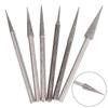6Pcs 1-4mm Diamond Grinding Head Needle Bits Burrs Engraving Carving Tool 2.35mm Shank D Needle