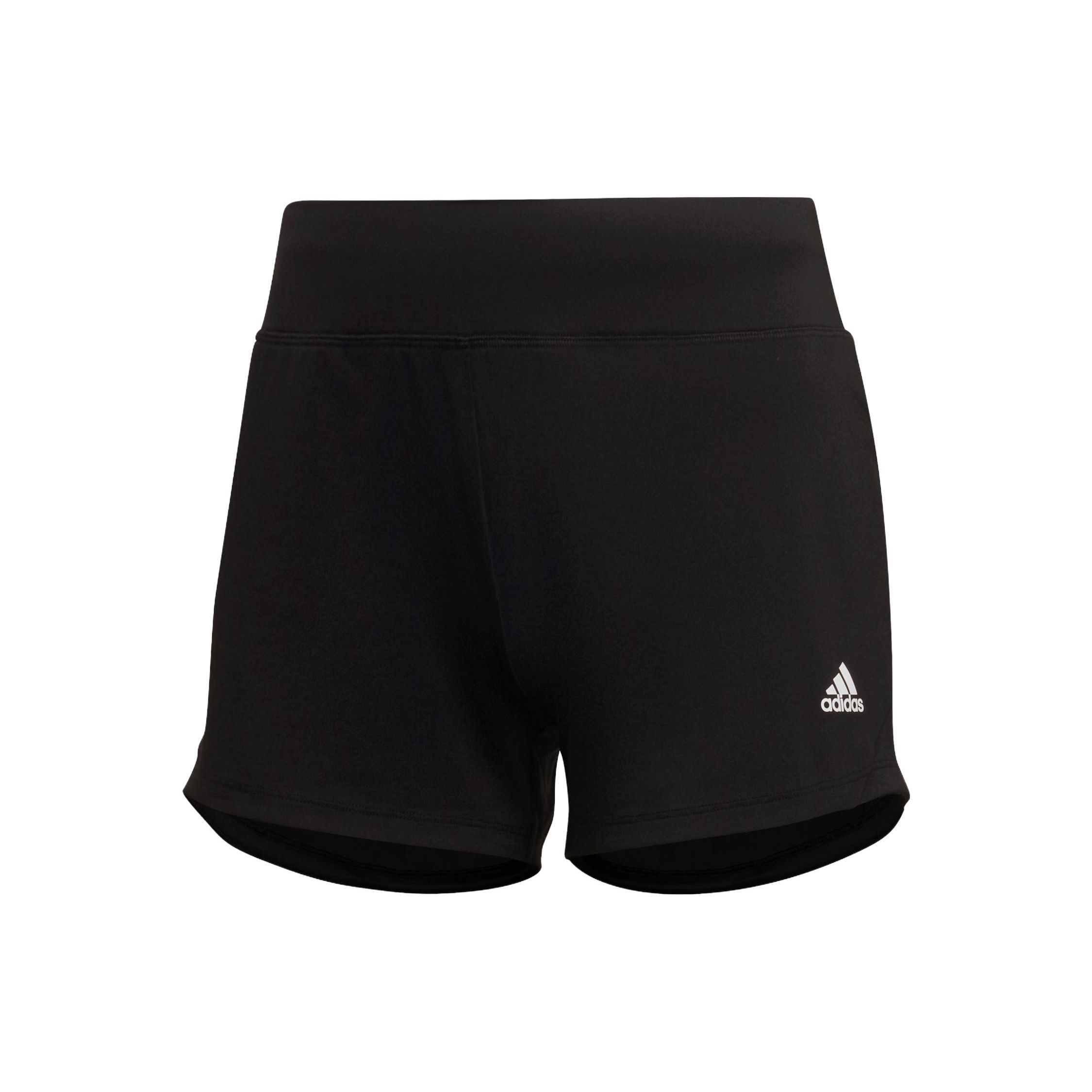 adidas Women s HIIT Training Knit Shorts Black/White HD0667 L