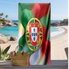 Asciugamano da Spiaggia Stampa Calcio Portogallo Asciugatura Rapida Super Assorbente Morbido Asciugamano da Bagno per Nuoto Spiaggia Viaggio Souvenir Regalo