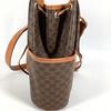 CELINE vintage Macadam logo Purse Crossbody Shoulder Bag Leather/Canvas Brown