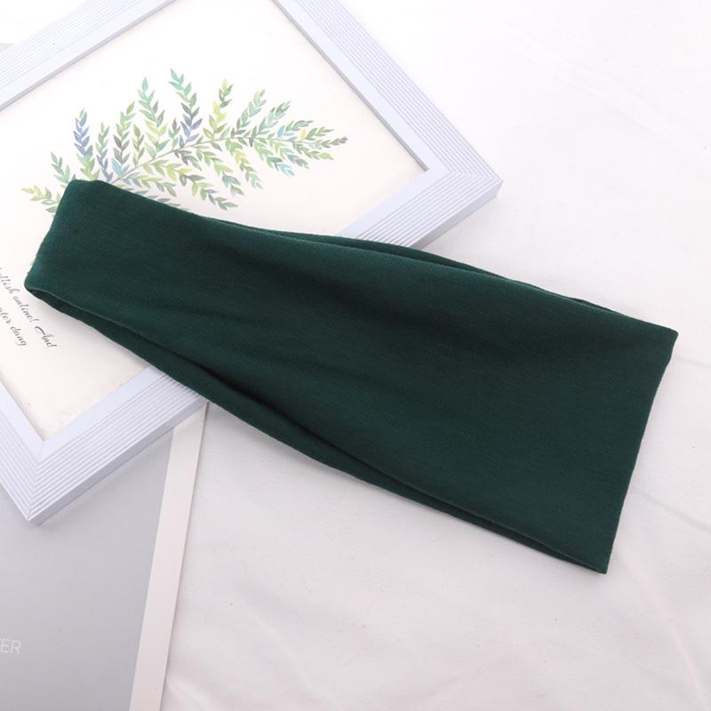 New Women Headband Wide Knitted Cotton Sport  Elastic Hair Bands Yoga Hairband Makeup Hair Hoop Vintag Headwrap Hair Accessories