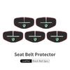 BHBD3 Car Seat Belt Buckle Cover Leather Protector Anti-collision Case For Skoda Kodiaq Fabia Kamiq Karoq Octavia 2 3 Rapid Scala