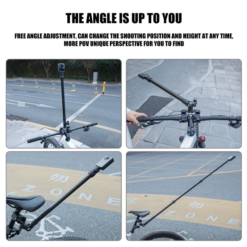 Universal Camera Holder Clamp Mount For Bikes Featuring Complete 360°rotatable 210°tilt Movement Secure Grip Design