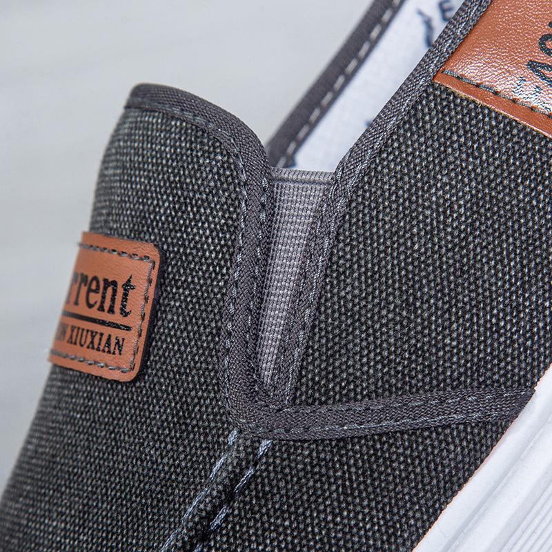 Men's Summer Breathable Slip-On Canvas Shoes - Trendy Casual Board Shoes