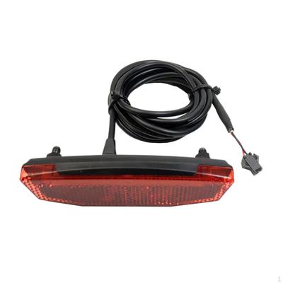 Luce Posteriore per E-Bike 6V‑60V Facile da Installare Luminosa per Bicicletta Elettrica