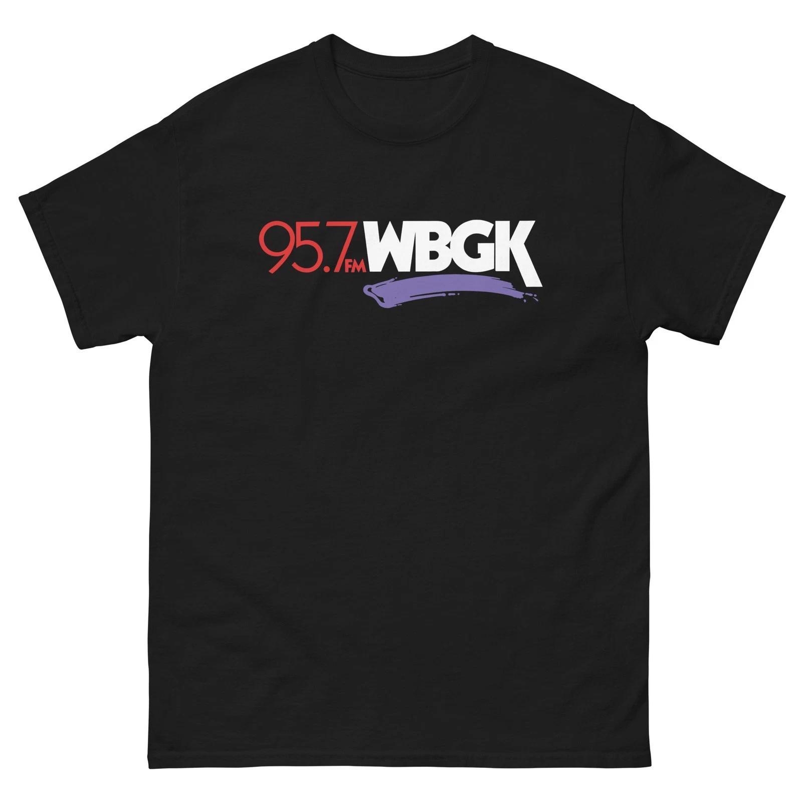 

95.7 WBGK Radio Graphic 100% Cotton T-shirt Mens Tees Top Unisex classic tee 3XL
