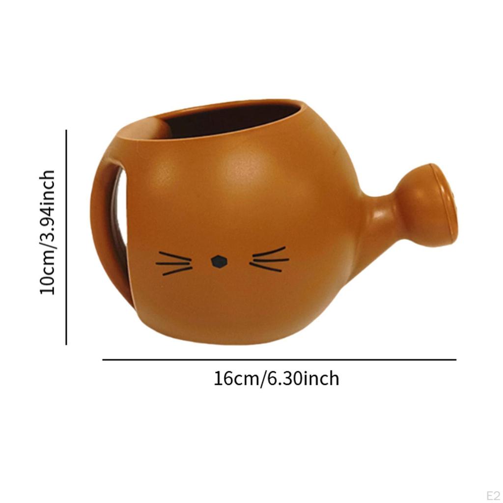 Watering Can for Kids Flower Bed Pot Office Boys Indoor Outdoor Orange