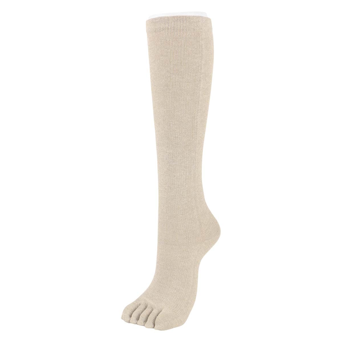 

Naigai Comfort Cotton Blend Compression Socks Support Socks with Deodorizing Yarn in the Toes and Heels for a Smoothing 03022389 Women s (25hPa), Fit, бежевый