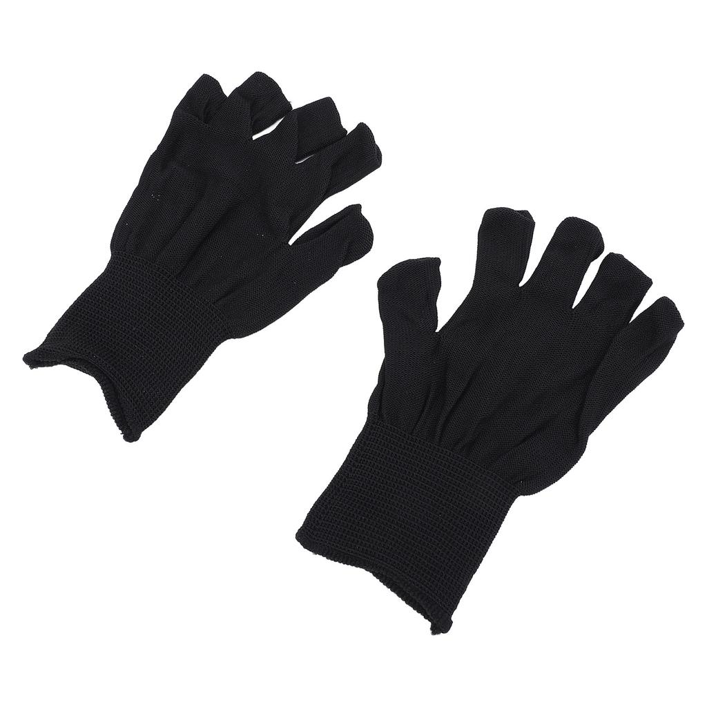 2 Pairs Nail Lamp Gloves Fingerless Nail Light Gloves Breathable Nail Light Gloves for Home Manicure
