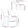 VidaXL Recliner Light Grey Fabric, Armchair, TV Recliner, Stroller, Recliner for People 4104839