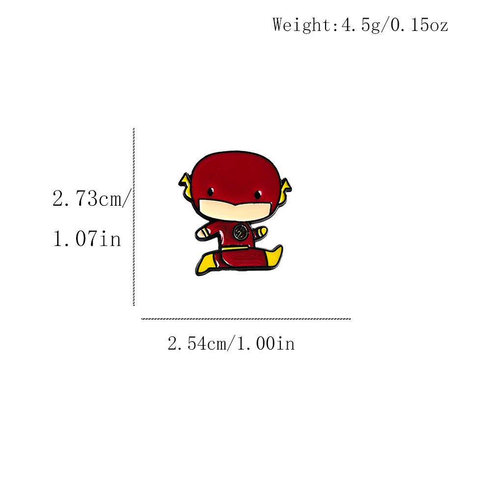 Classic Film & TV Superhero Cartoon Metal Brooch - Cute Anime Character Badge Accessory
