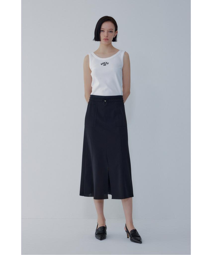 Bobeu Summer Straight Skirt_Black 7156235002