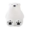 Adorable Rechargeable Silicone Puppy Night Light - Tap-Activated LED Bedside Lamp with Feeding Mode