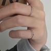 Openable Retro Distressed Pinky Ring for Women - High-End Light Luxury with a Niche Korean Design